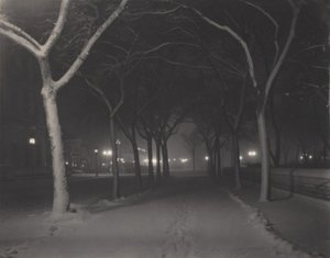 Mroźna noc autorstwa Alfred Stieglitz
