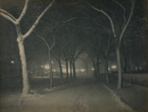 Lodowata noc, Nowy Jork autorstwa Alfred Stieglitz