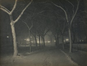 Lodowata noc, Nowy Jork autorstwa Alfred Stieglitz