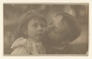 [Lou Schramm i jego córka] autorstwa Alfred Stieglitz