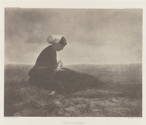 Netzflickerin (Sieci naprawcze), Katwijk 1894 autorstwa Alfred Stieglitz