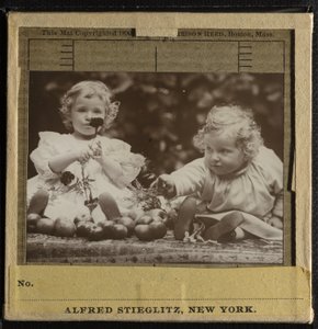 Siostrzenice - Flora trzymająca kwiat i Jadwiga autorstwa Alfred Stieglitz