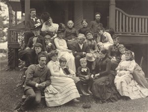 Rodzina Stieglitzów w Oaklawn nad jeziorem George autorstwa Alfred Stieglitz