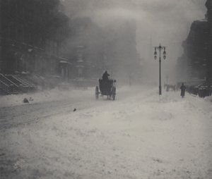 Zamieć śnieżna, Nowy Jork autorstwa Alfred Stieglitz