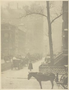 Ulica, Piąta Aleja autorstwa Alfred Stieglitz