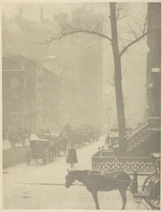 Ulica, Piąta Aleja, 190001, wydrukowany 190304. autorstwa Alfred Stieglitz