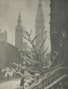 Dwie wieże, Nowy Jork autorstwa Alfred Stieglitz