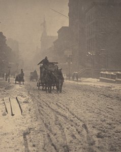 Zima, Piąta Aleja autorstwa Alfred Stieglitz