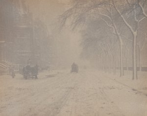Zima, Nowy Jork autorstwa Alfred Stieglitz