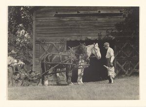 [Yvonne Boursault, Fred Varnum i dwóch niezidentyfikowanych mężczyzn, Lake George] autorstwa Alfred Stieglitz