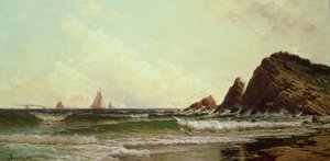 Klify w Cape Elizabeth, Portland Harbour, Maine, 1882