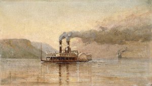 Miasto św. Pawła, Dubuque, ok. 1866 r. autorstwa Alfred Thompson Bricher
