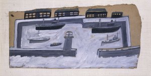 Domy i statki autorstwa Alfred Wallis