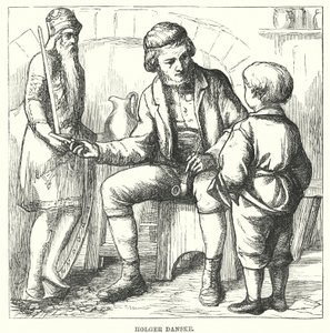 Hans Christian Andersen: Holger Danske (litografia) autorstwa Alfred Walter (after) Bayes