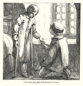 Hans Christian Andersen: Anioł (litografia) autorstwa Alfred Walter (after) Bayes