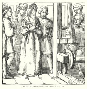 Hans Christian Andersen: Nowe szaty cesarza (litografia)