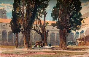 Santa Maria Degli Angeli, Rzym, c1870 autorstwa Alfred Waterhouse