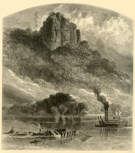 „Chimney Rock, w pobliżu Fountain City”, 1874.
