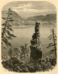 „Igła Kleopatry, Jezioro Diabła, Wisconsin”, 1874.