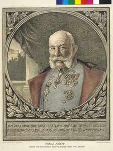 Cesarz Austrii Franciszek Józef I autorstwa Alfred Wesemann