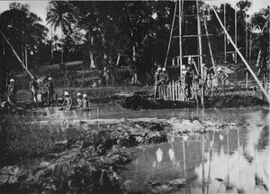 Wydobycie klejnotów, Cejlon, c1890, 1910