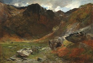 Bagienny Glen z natury autorstwa Alfred William Hunt