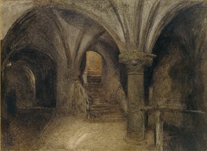 Mont St Michel, Krypta Akwilonu, ok. 1876 r.
