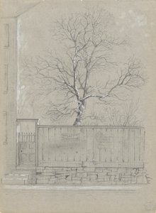 Billboard i drzewo autorstwa Alfred Wordsworth Thompson
