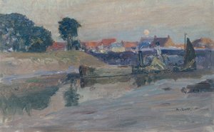 Wschodzący księżyc nad Nieuport