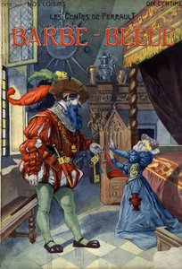 Sinobrody (Sinobrody), Conte autorstwa Charlesa Perraulta (1628-1703). Ilustracja Vaccari i Carrey w zbiorze „Les beaux tales”” „Nos loisirs”” około 1910 r. Kolekcja prywatna.