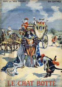 Kot butowy. Opowieść ludowa. Ilustracja Vaccari i Carrey w zbiorze „Les beaux tales”” „Nos loisirs”” około 1910 r. Kolekcja prywatna.