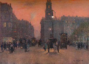 „Św. Mary-Le-Strand”, c1909 autorstwa Algernon Talmage