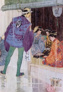 Ilustracja do The Story of The Mikado (litografia kolorowa) autorstwa Alice Bolingbroke (after) Woodward