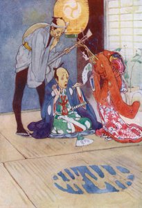 Ilustracja do The Story of The Mikado (litografia kolorowa) autorstwa Alice Bolingbroke (after) Woodward