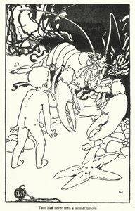Ilustracja do książki The Water-Babies autorstwa Charlesa Kingsleya (litografia) autorstwa Alice Bolingbroke (after) Woodward