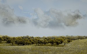 Sycylijskie popołudnie, 2018 (ręcznie malowane zdjęcie)