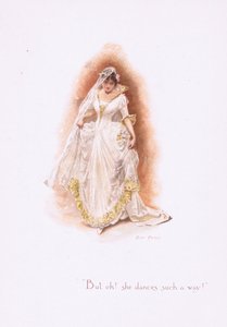 Ale och, ona tak tańczy!, z Some Old Love Songs wydanych przez Hildesheimer & Faulkner, 1892 autorstwa Alice Havers
