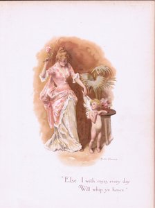 Ja z różami każdego dnia będę was biczować., z Some Old Love Songs wydanych przez Hildesheimer & Faulkner, 1892