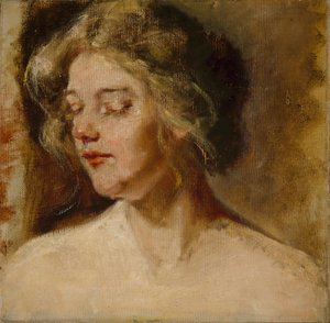 Blondynka, modelka studyjna autorstwa Alice Pike Barney
