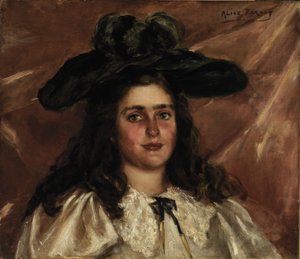 Laura Alice w dużym kapeluszu autorstwa Alice Pike Barney