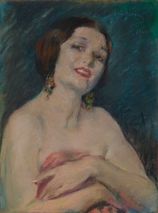 Model Holding Drapery autorstwa Alice Pike Barney