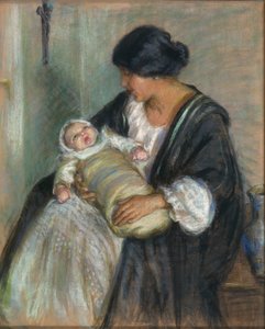 Matka i płaczące dziecko autorstwa Alice Pike Barney