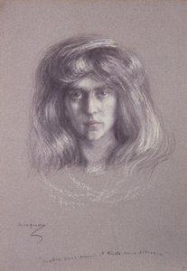 Natalie z rozwianymi włosami autorstwa Alice Pike Barney