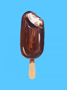 Lody czekoladowe z kawałkami czekolady autorstwa Alice Straker