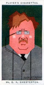 GK Chesterton, brytyjski poeta, powieściopisarz i krytyk, 1926 autorstwa Alick P. F. Ritchie