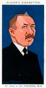 James Henry Thomas, brytyjski związkowiec i polityk, 1926.
