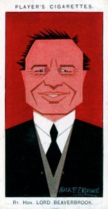 William Maxwell Aitken, 1. baron Beaverbrook, mąż stanu i właściciel gazety, 1926. autorstwa Alick P. F. Ritchie