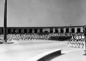 Villa Rosa Maltoni Mussolini: szkolenie młodych studentów (zdjęcie czarno-białe) autorstwa Fratelli Alinari