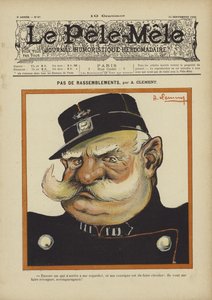 Żadnych zgromadzeń. Ilustracja do Le Pele-Mele, 1902