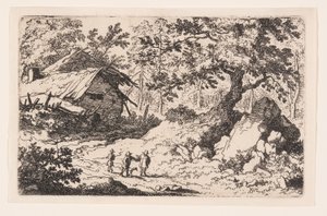 The Ruinous Cottage autorstwa Allaert van Everdingen
